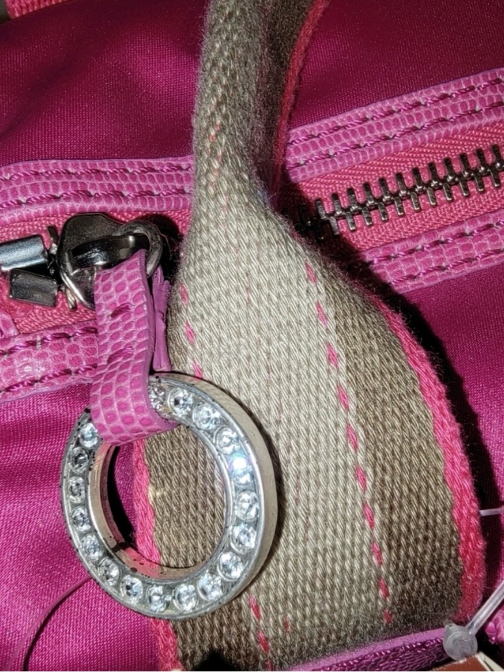 MICHAEL KORS LUXE SPORT SATCHEL/HANDBAG in beautiful BARBIE PINK Fuschia NWT - Picture 4 of 10
